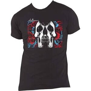 Deftones Skull Roses Band T Shirt Black Album Cover Logo Graphic Tee, Size 2XL